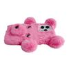 For iPhone 16 Pro Max Case 3D Bear Faux Fur Fluffy Inner TPU Phone Cover