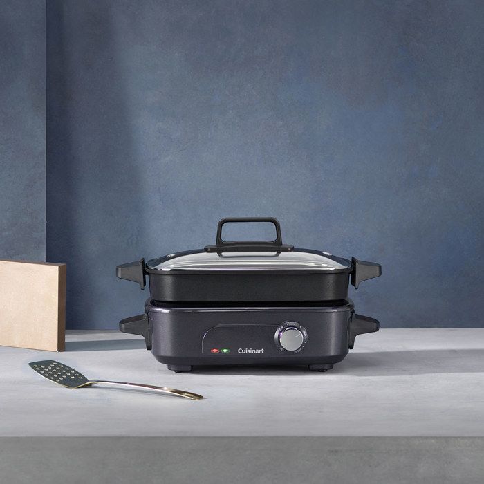 Multicooker - CUISINART - GRMC3E - 1400 Watts - Stainless Steel - Adjustable Temperature 90-220°C