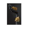 African Woman Holding Gold Jewelry Canvas Posters and Prints Black Models Art Paintings On the Wall Art Pictues For Living Room