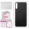 apgo Protective Skin Sticker for the Back Compatible with Tecno Camon 15 Air, Wrap Film, Foil, Vinyl - Pattern Black Honeycomb
