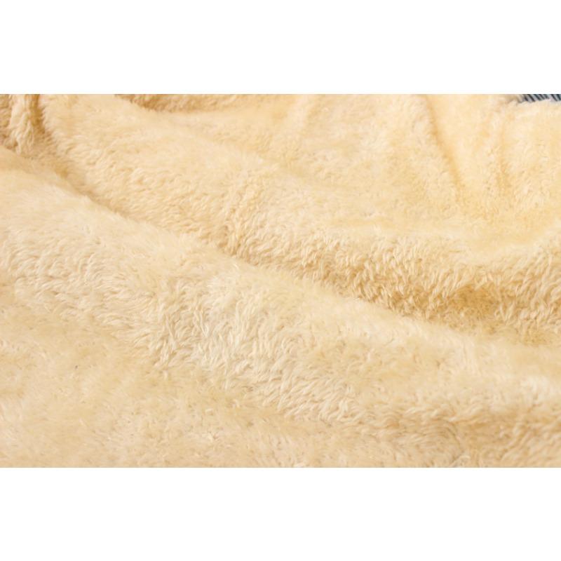 Boys' thick woolen warm hooded cotton coat, children's cotton coat for winter