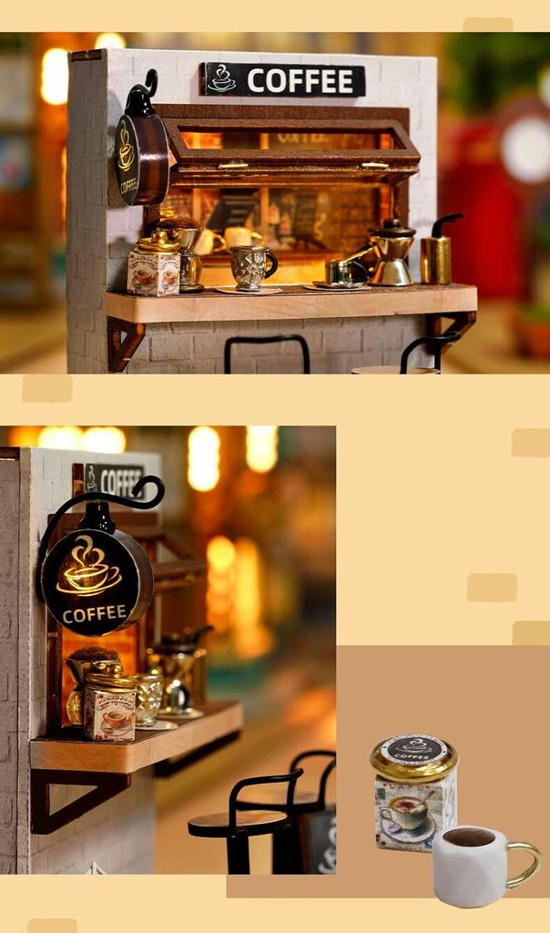 (t-FREAK) 1:32 Dollhouse Set of 3, Handmade Kit Set Miniature, Happiness Series (QT-045+ QT-047+ QT-048)