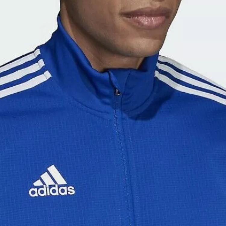 Adidas Tiro 19 Stand Collar Comfortable Training Long Sleeve Jacket Unisex Jacket Blue DT5271
