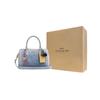 Coach Джинсовая сумка-тоут на плечо с брелоком-логотипом Rowan Женские сумки Светло-синий CDY74-IMNIM