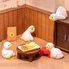 7PCS Miniature Duck Ornaments Lovely Tiny Duck Figurine Toys Lightweight Small Decor for Dollhouse Kids Birthday Party Gifts