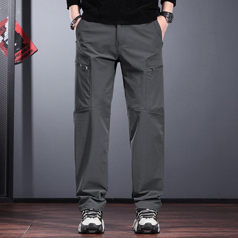 Мужские водонепроницаемые эластичные прямые брюки-софтшелл для активного отдыха Jeleino