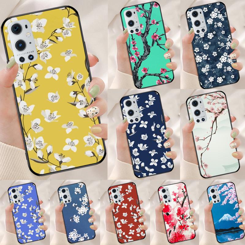Цветочный чехол с вишневым цветом для Realme 13 12 10 11 14 Pro Plus GT 6 5 6T GT7 Pro C55 C53 C51 C21Y C25S C75 C67 C61