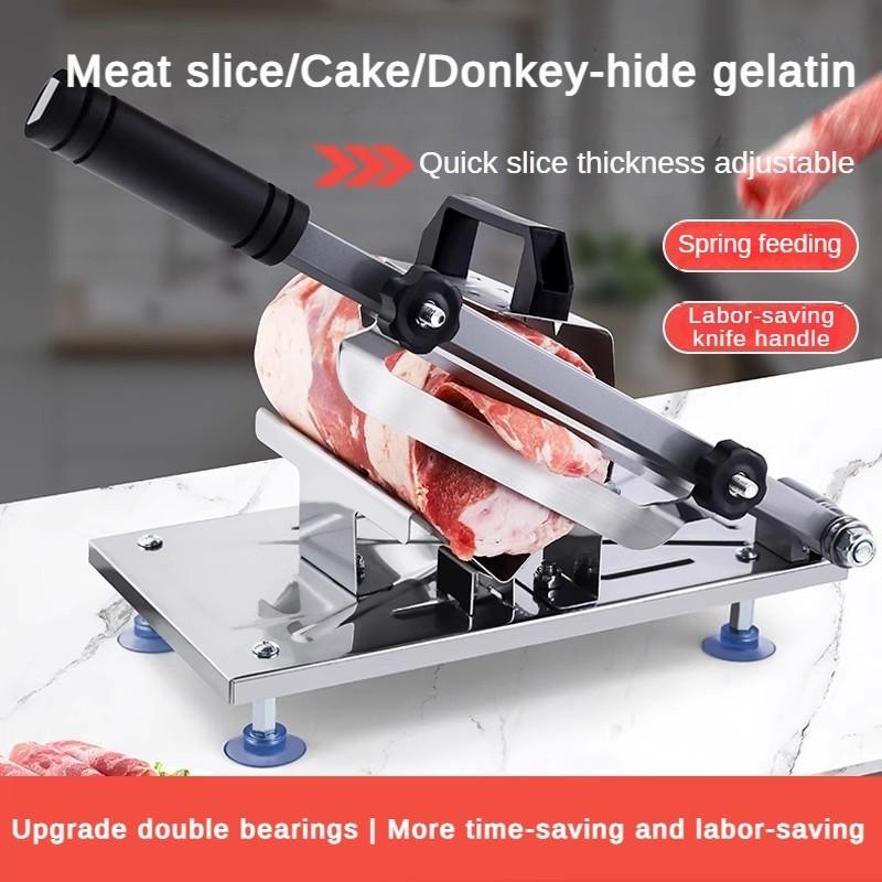Household Thickened Manual Meat Cutter Western Style Lamb Roll Slicer Black Multifunctional Stainless Steel Vegetable Cutter