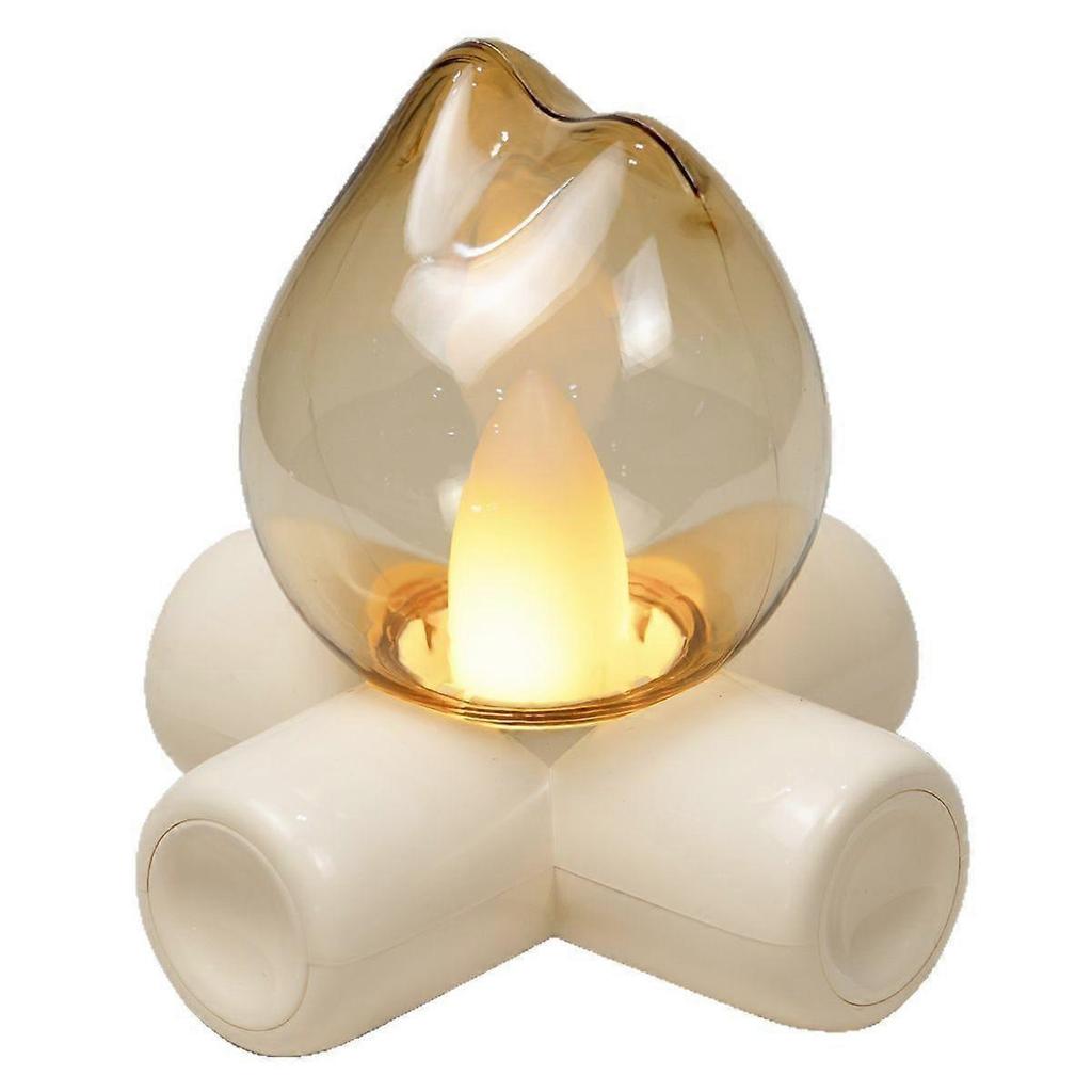 Campfire-Style Night Light Atmospheric Bedroom, Bedside, and Holiday Table Decorative Light