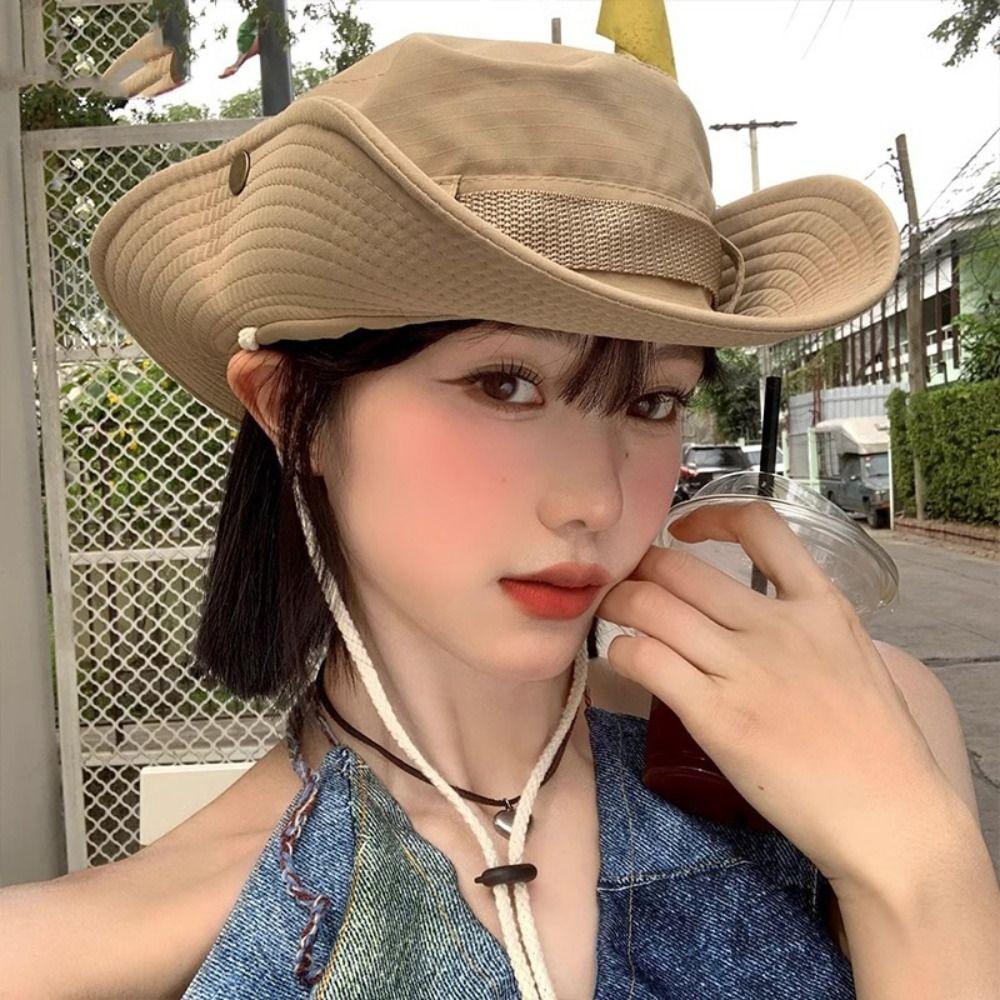 Полиэстеровая большая шляпа от солнца с карнизами, широкополая шляпа-ведро, однотонные шляпы от солнца для отдыха на пляже