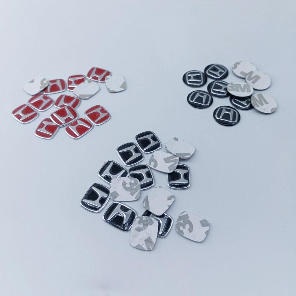 QLN2 20pcs Car Key Emblem Sticker Logo Auto Key Logo Sticker Emblem Decoration Decals for Mugen Power Honda Civic Accord CRV Hrv Jazz