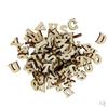 200 Pieces Unfinished Wooden Letters Alphabet Embellishment for Diy Toys Crafts