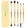 Gold Eye Makeup Brushes Set Eyeshadow Eyebrow Brush Cosmetic Blending Detail Make Up Tools 5Pcs Professional Eye Makeup Brush