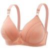 Underwear Large Size No Steel Rim Thin Sexy Gathering Comfortable and Breathable Mom Bra Top Support Beauty Back Adjustment Bra