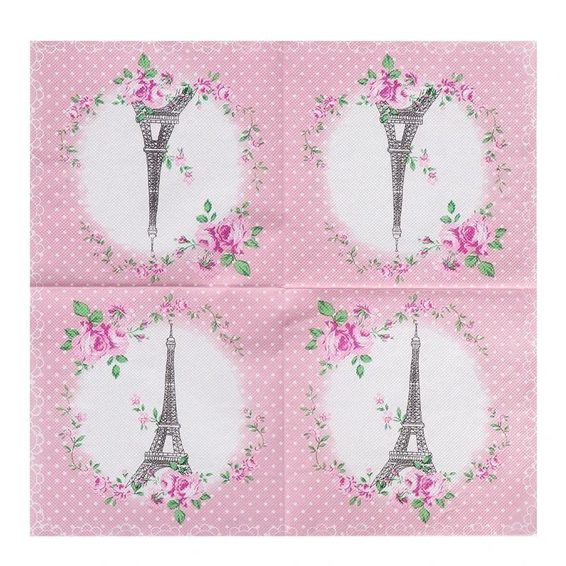 20 шт./упак. 33*33 см 2-слойные одноразовые салфетки для вечеринок с пейзажным узором