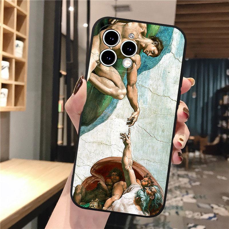 Renaissance Art Painting Phone Case For Iphone 15 14 Pro Max 13 12 11 Pro Max XSMax XR 12 13 Mini 14 Plus Shell