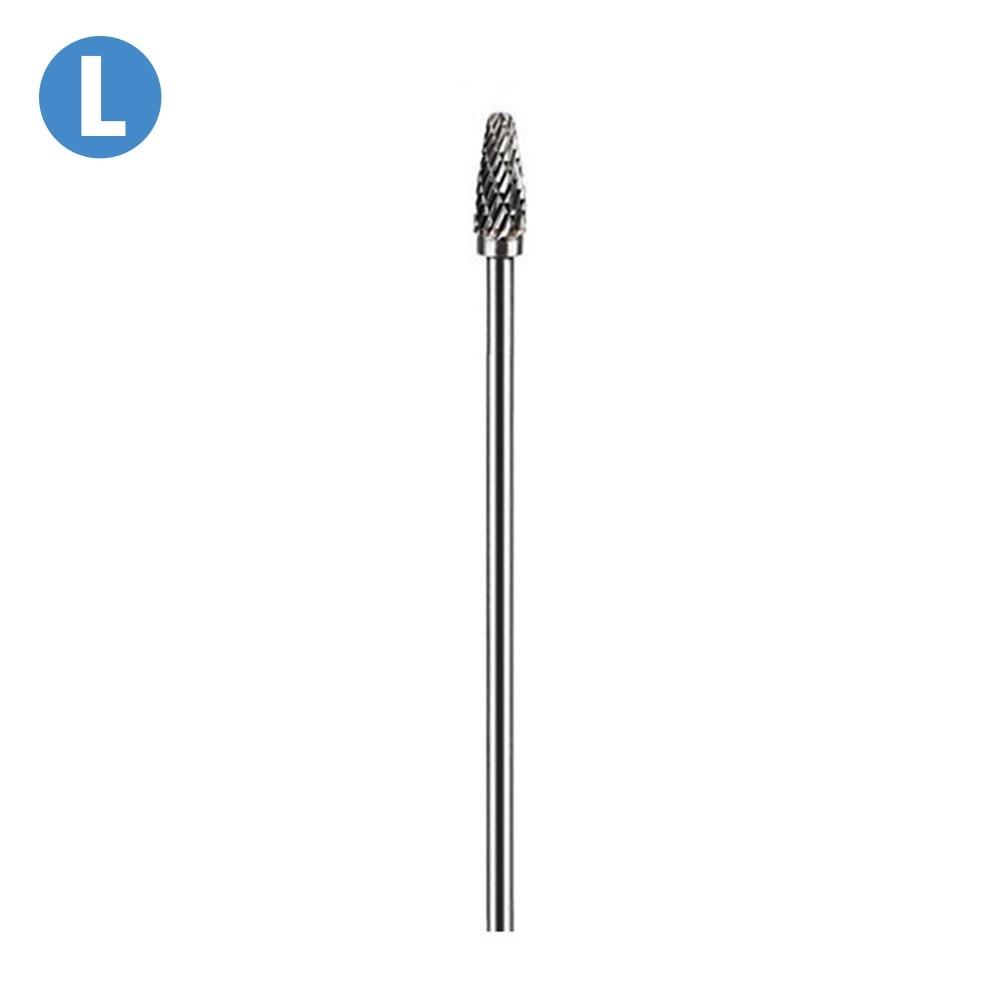 100мм Шлифовальная головка Роторная борфреза 3мм хвостовик Резьба Двойная насечка Длинная