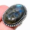 Labradorite Gemstone 925 Sterling Silver Jewelry Ring Size 7.5 M7M79