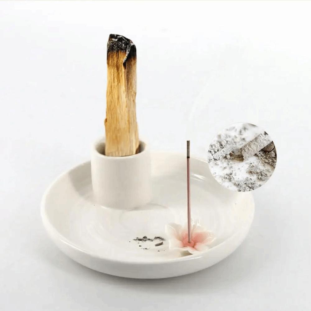 3 in 1 Sage Palo Santo Holder Incense Stick Holder  for White Sage & Palo Santo & Cone