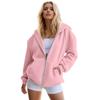 Womens Zip Up Hoodies Oversized Sweatshirts Fall Fashion Outfits Casual Jackets