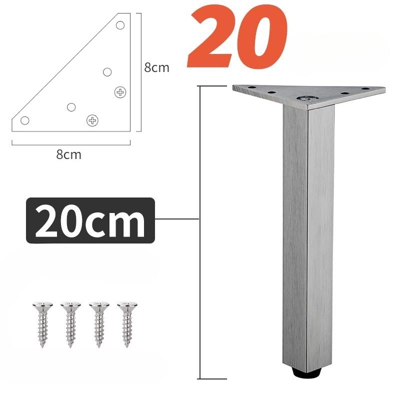 4PCS Hardware Feet Accessories Adjustable Furniture Legs Metal Supporting Foot for Coffee Table Cabinet Chair Sofa Bed Furniture