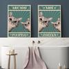 Are You Pooping Poster Bathroom Funny Sign Canvas Print Cute Cat Nice Cheeks Quote Art for Painting Wall Picture Toilet WC Decor