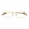 Gucci Temple Logo Rectangular Optical Frame Men's Gold Gold F in original box and bag (new and old versions of glasses case are random)