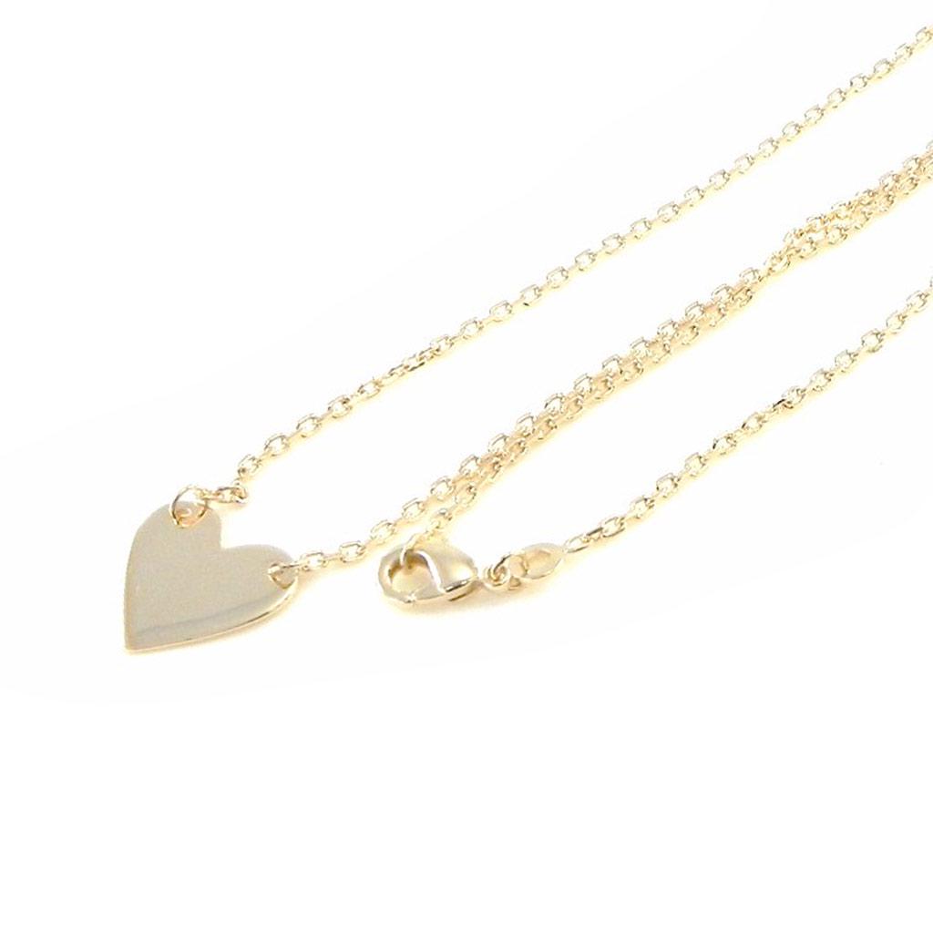 Les Trésors De Lily [C5739] - Позолоченное колье «Любовь» - 13x13 мм