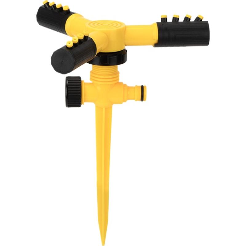 Upgrade Garden Sprinkler,Rotating Lawn Sprinkler For Yard 360-DegreeAutomatic Rotating Three-Fork Sprinkler Head Lrrigation Rota