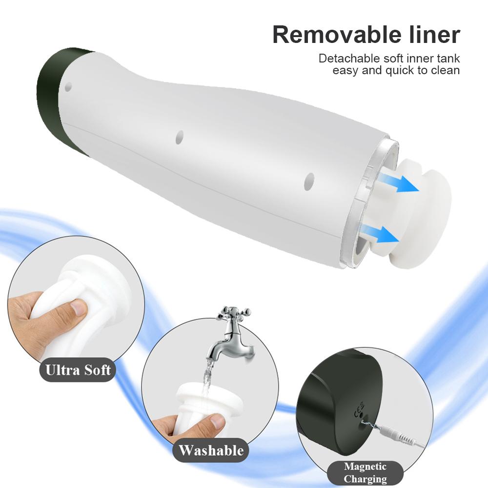 Симулятор минета Оральный вибратор Вагинальная мастурбация Киска Секс-игрушки Мужские товары Товары для взрослых Автоматическое сосание Мужской мастурбатор