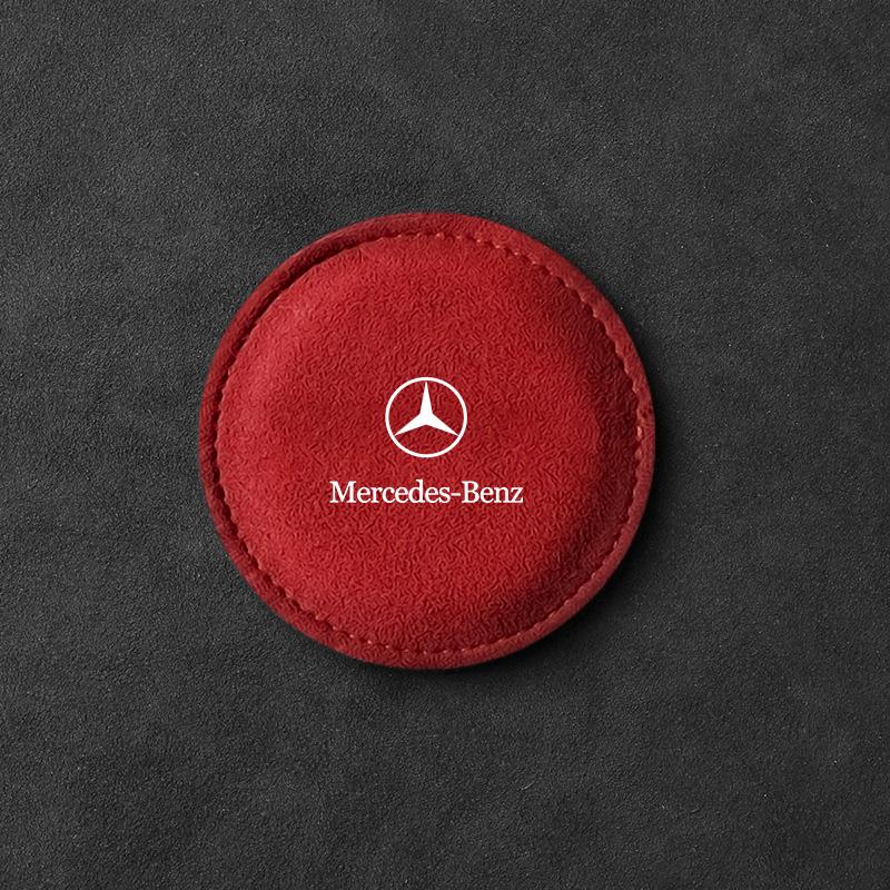 AABIF1 Car Water Cup Pad PU Slot Non-slip Coaster Mat Car Interior Goods Stickers For Mercedes-Benz C320 CL55 CL600 CL65 C240 C280 C320
