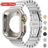Чехол+Ремешок для Apple Watch Band 10 42 46мм Ultra 2 49мм 9 8 7 6 SE 5 Стальной Металлический Защитный Корпус Улучшение для Iwatch 45мм 44мм