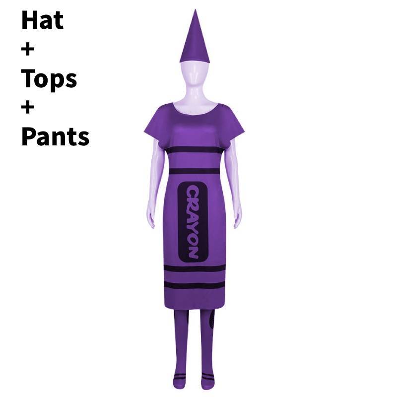 Colored Pencils Cosplay Costume For Adults With Polyester Fabric For Halloween Parties