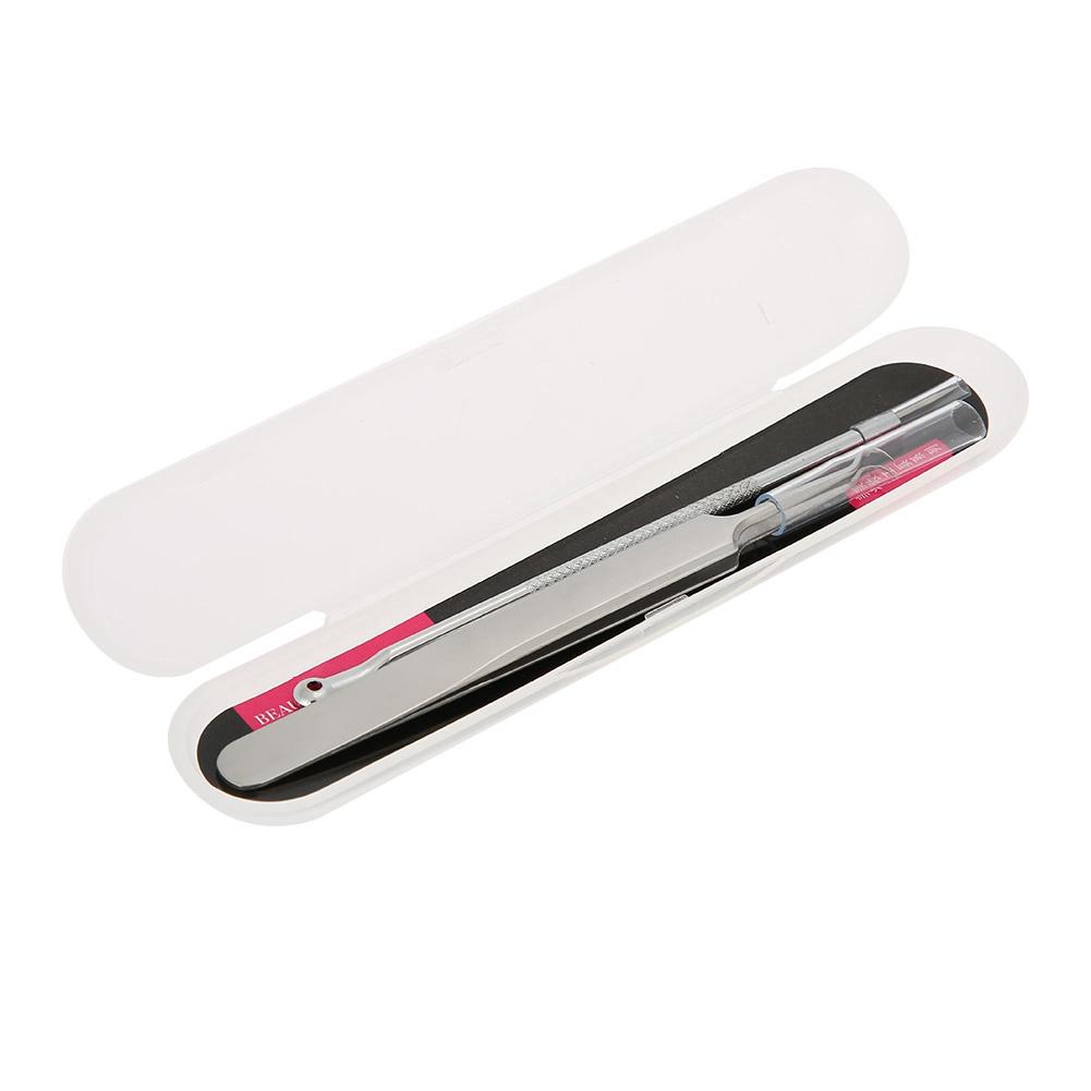 Stainless Steel Blackhd Removal Tool Kit Curved Tweezer Double end Pimple Extractor
