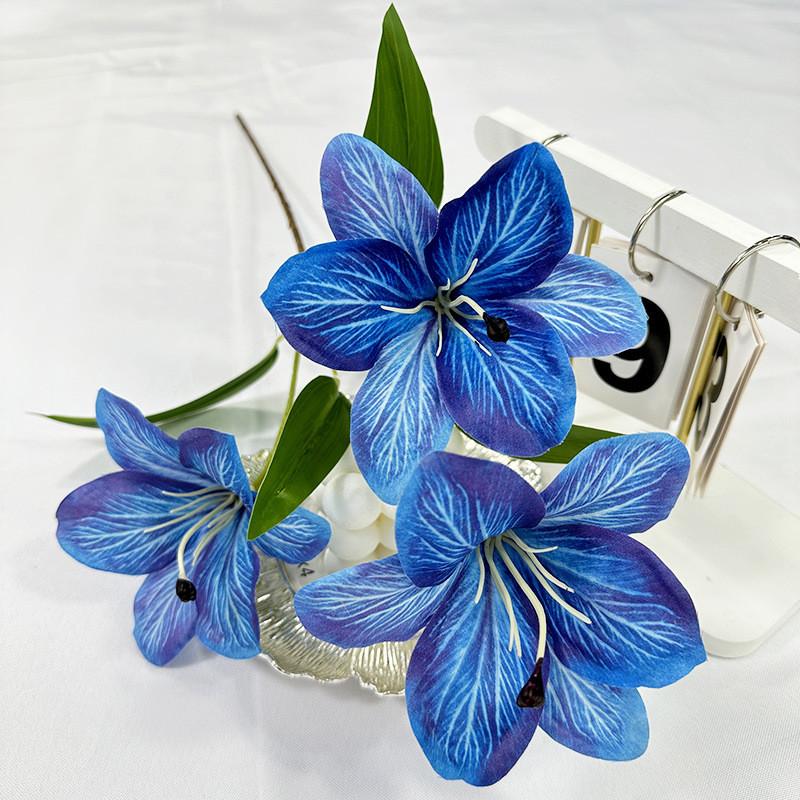 Silk Lily Flowers For Home Decoration Wedding Party Gift Photography Prop Party Supplies
