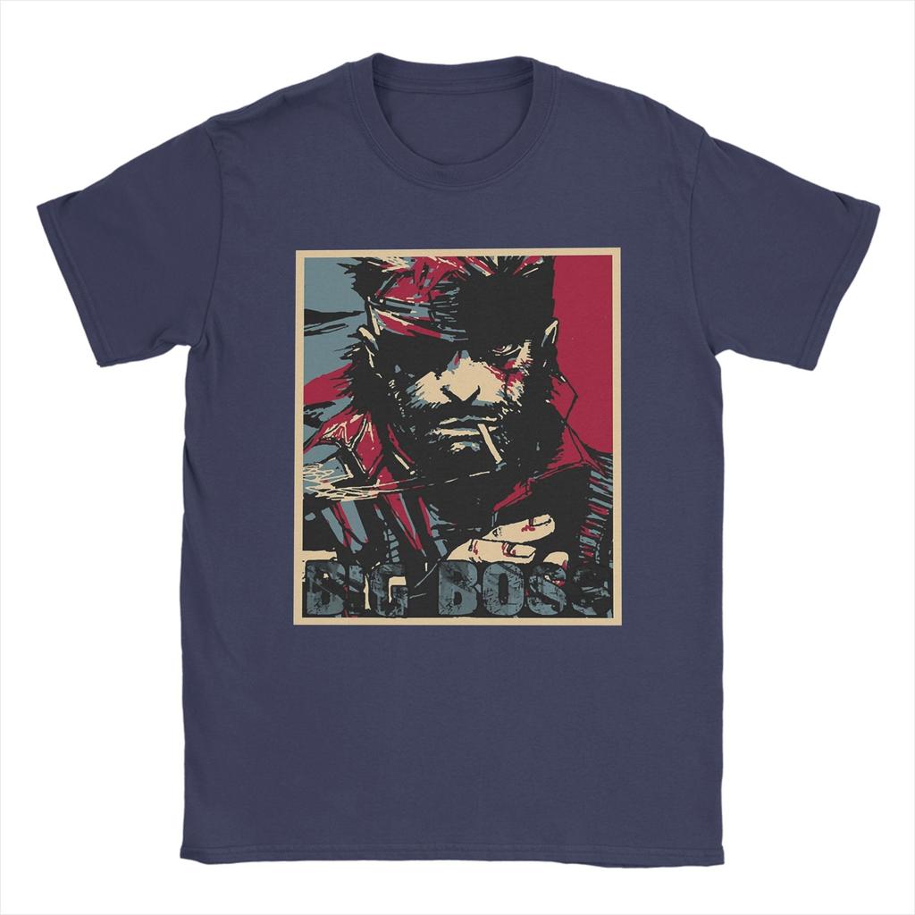 Metal Gear Solid T Shirt Summer Harajuku TShirts Male Pure Cotton Round Neck Oversize Tees ShortSleeved Vintage Tshirt