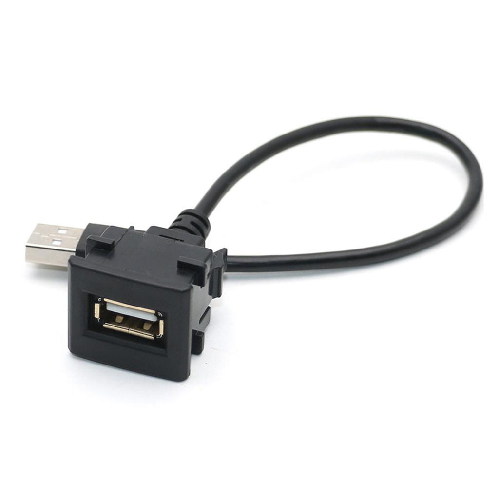 USB-штекер к USB-гнезду AUX крепление на приборную панель автомобиля удлинительный кабель для автомобиля грузовика лодки мотоцикла панели