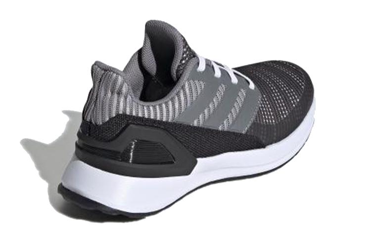 adidas Кроссовки для бега Rapidarun с амортизацией, низкие, для детей, темно-серые, детские G27309