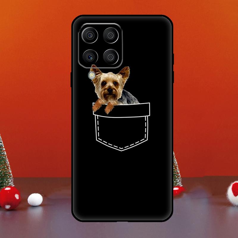 Чехол для Samsung Galaxy M52 M32 M12 M11 M21 M31 M13 M33 M35 M53 M55 M15 M14 M34 M54 M06 M16 с собакой Йоркширский терьер