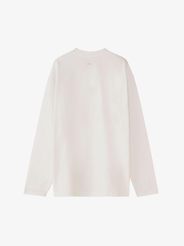 North Long Sleeve Airy Relaxed Tee UV Protection White S [The Face] Men's [FW23]