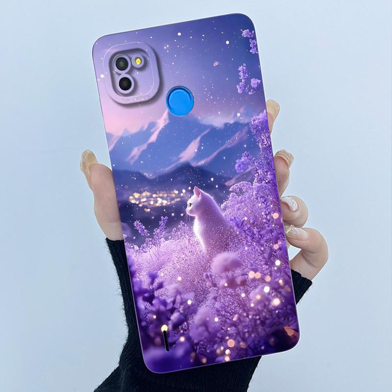 Чехол для Tecno Pop 4 Lte, Жидкий силикон, Модный, Простой, Масляная живопись, Цветочная задняя крышка для телефона Techno Pop4 Air, BC1s