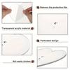 Heart Sewing Template 8 Pieces Acrylic fabric Quilting Measuring Tape Sewing Stencil For Cutting Patterns For Women Beginner