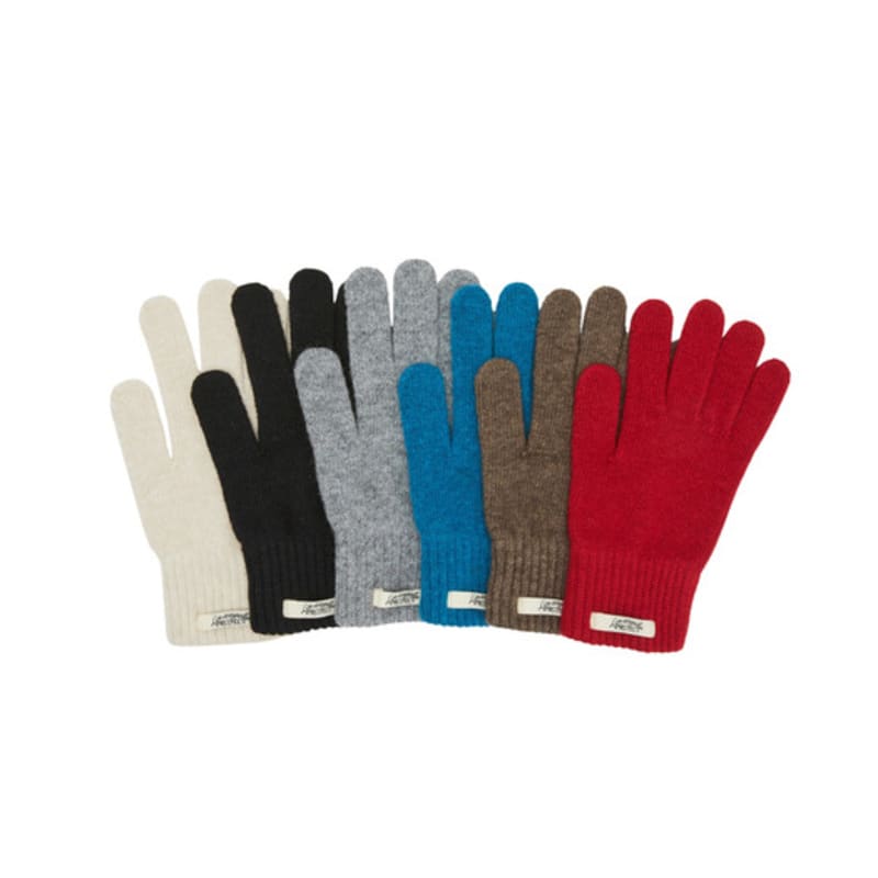 Перчатки шерстяные вязаные с отверстием для пальца LAP AQ7AGA01