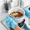 Silicone Kitchen Cleaning Gloves Thicken Dish Washing Gloves Portable Dishwashing Cleaning Gloves