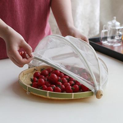 1 шт., сетчатая корзина для хранения продуктов, плетеная вручную корзина-палатка, поднос, корзина для фруктов, овощей, хлеба, простая сетчатая корзина для пикника в стиле «атмосфера»