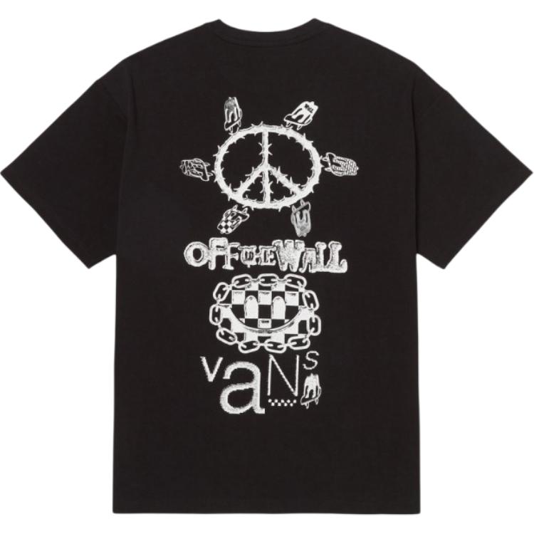 Vans Мужская футболка черная, издание Asia Artist Collaboration, VN000HA9BLK1