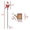 Solar Lawn Santa Kettle Lights Solar LED Waterproof Decorations Christmas Garden Lawn Decorative Light for Holiday Party Church