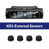 Умная TPMS автомобильная система контроля давления в шинах, 4 датчика, дисплей, солнечное интеллектуальное предупреждение о температуре и давлении в шинах