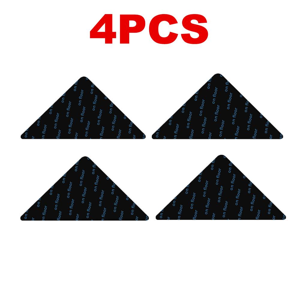 4/12/24PCS Reusable Rug Gripper Tape Double Sided Adhesive Non-Slip Rug Pad Tape Stickers Washable Area Rug Pad Carpet Tape