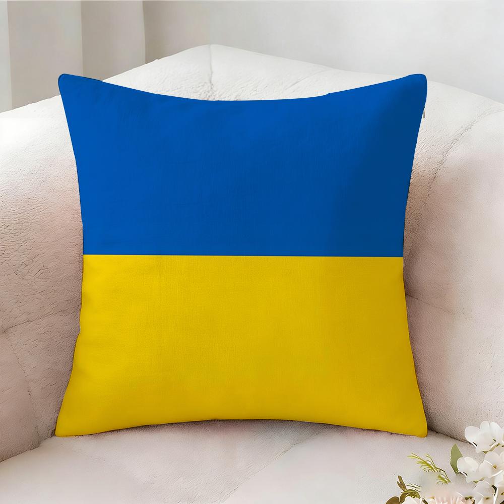 Чехол для подушки с флагом Украины Наволочка Двусторонний печатный диванный подушка Подушка для изголовья кровати в спальне
